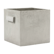 Maceta rectangular de hormigón gris clair 33cm - Serax