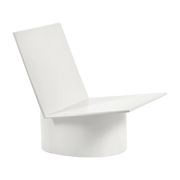 Chaise basse en acier blanche Valérie - Serax