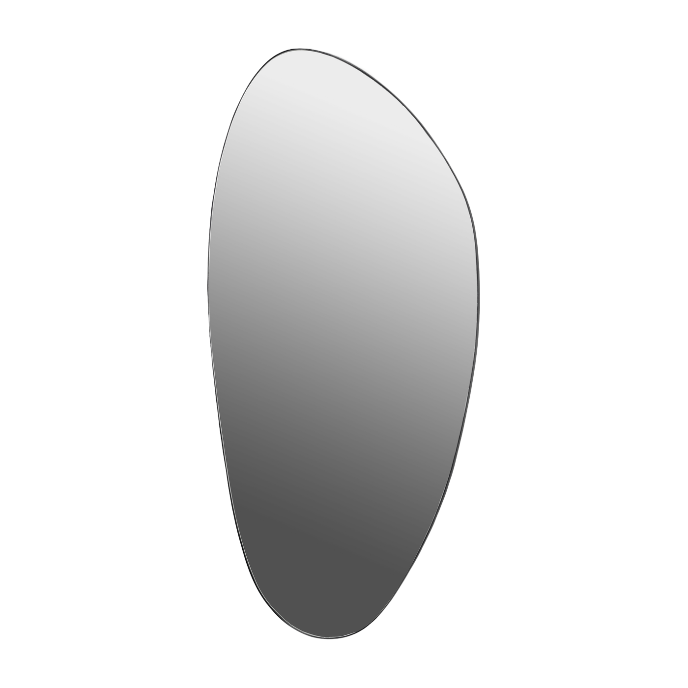 Miroir "goutte" en acier noir 151cm - Serax