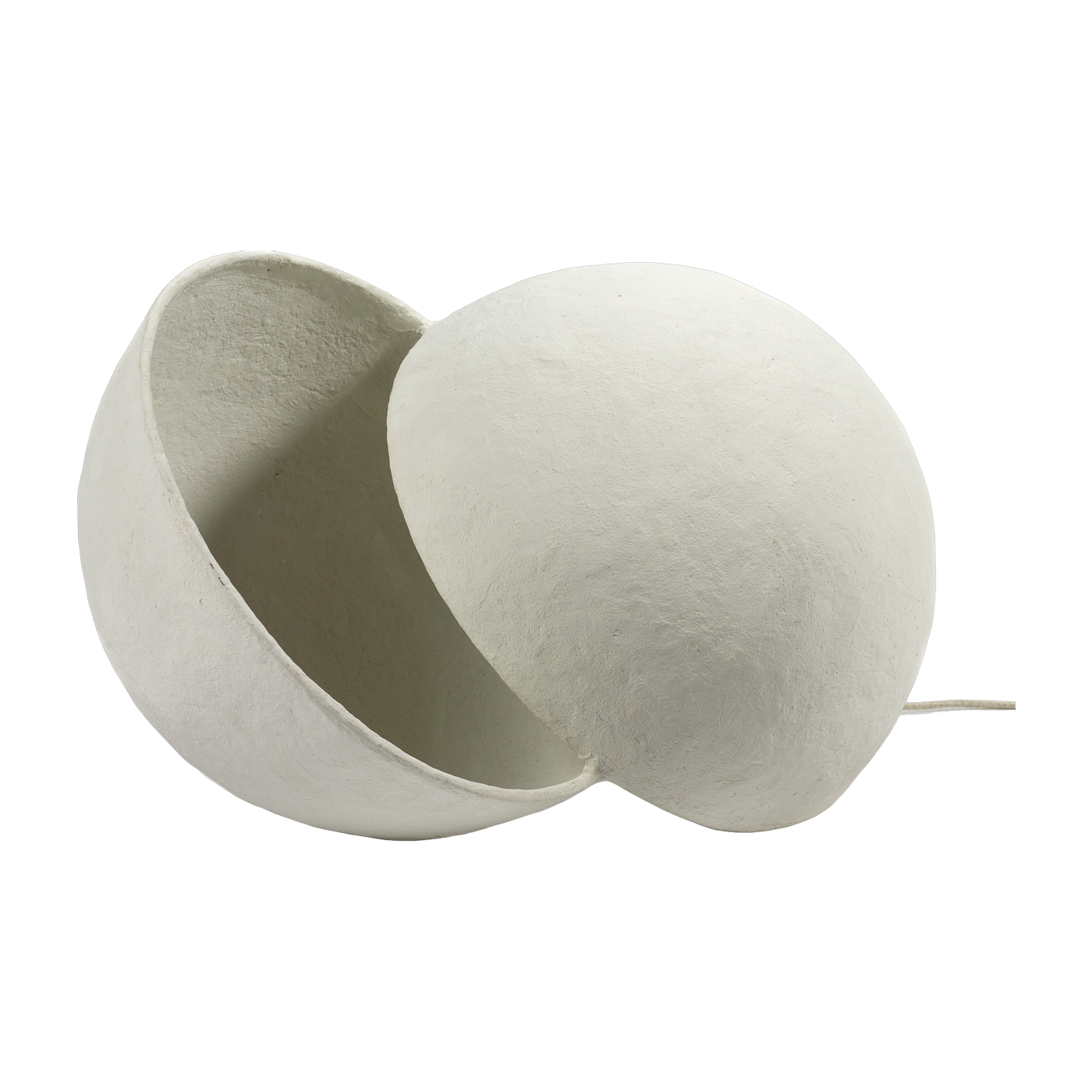 White paper mache lamp Earth "egg" - Serax
