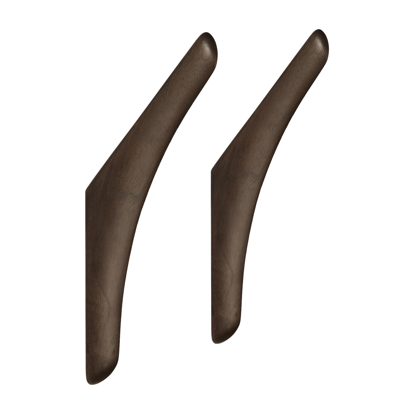 Set de 2 porte-manteaux en acajou massif foncé PI - Ethnicraft Accessories