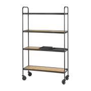 Etagère en bois et métal noire James 170cm - Serax