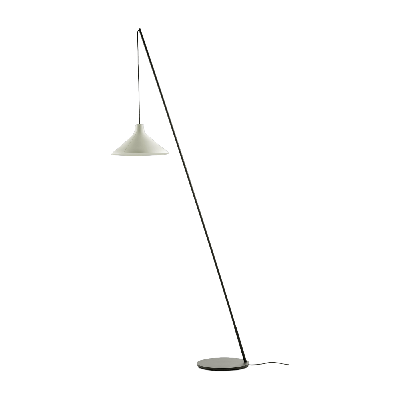 Steel and white porcelain floor lamp 196 cm Seam - Serax