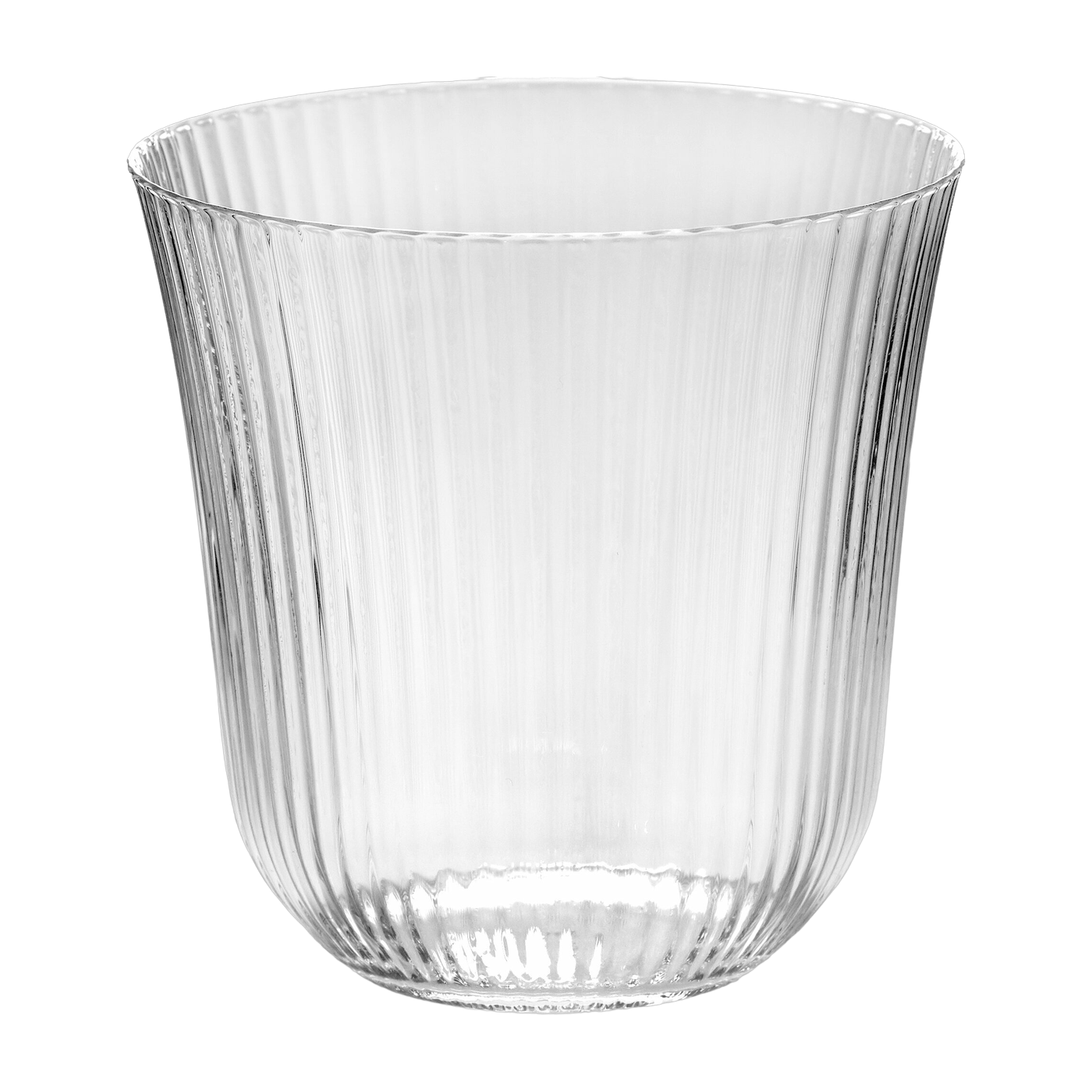 Inku 25 cl clear ribbed glass - Serax