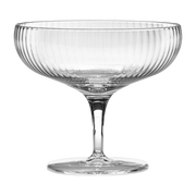 Coppa da champagne in vetro trasparente e rigato 15 cl Inku - Serax