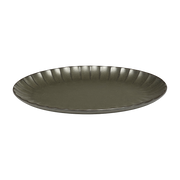 Inku green oval stoneware plate 25 cm - Serax