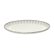 Inku piatto ovale bianco in gres 30 cm - Serax
