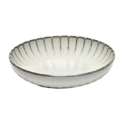 Assiette creuse en grès blanche 23 cm Inku - Serax