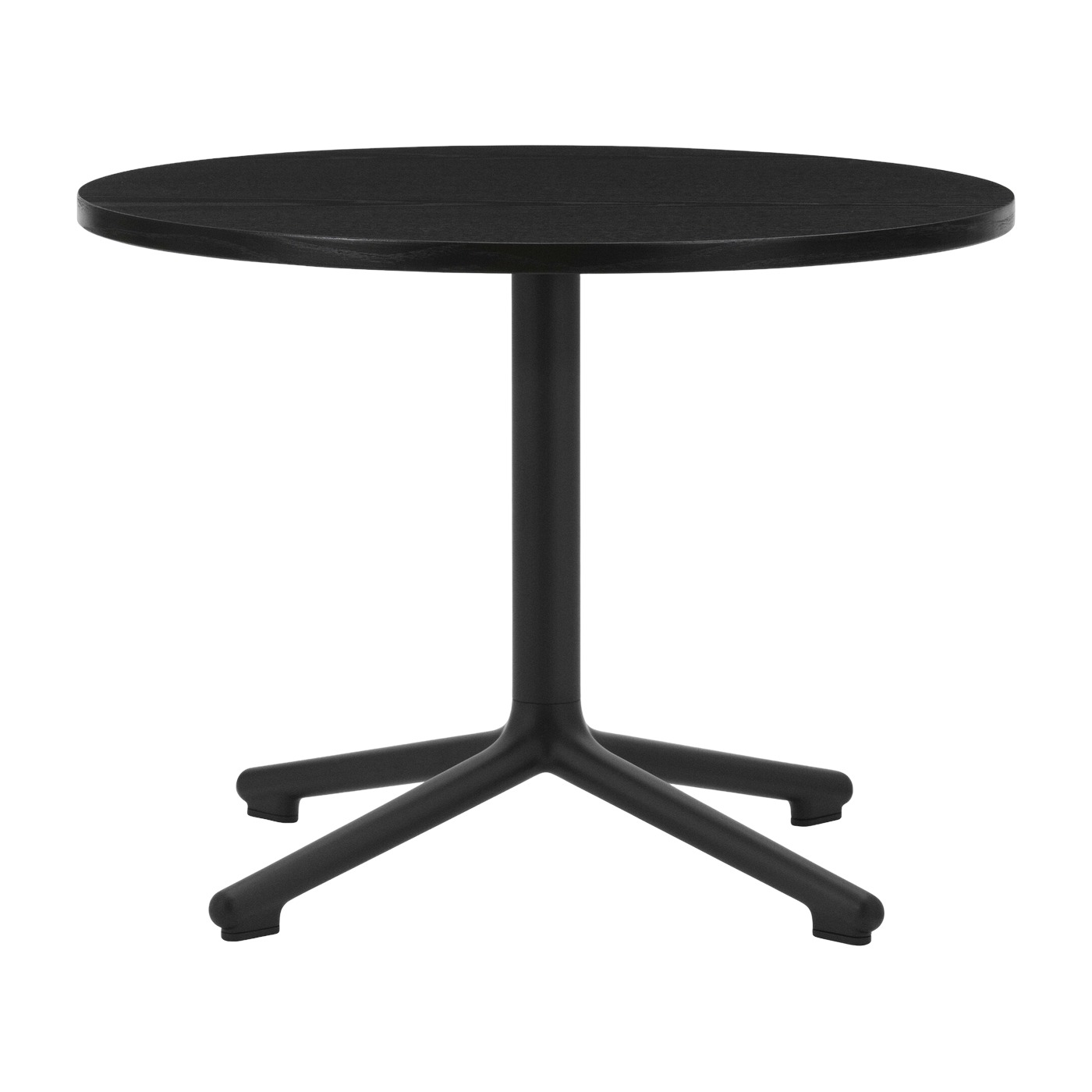 Tavolino in alluminio nero e rovere nero 60 cm Lunar - Normann Copenhagen