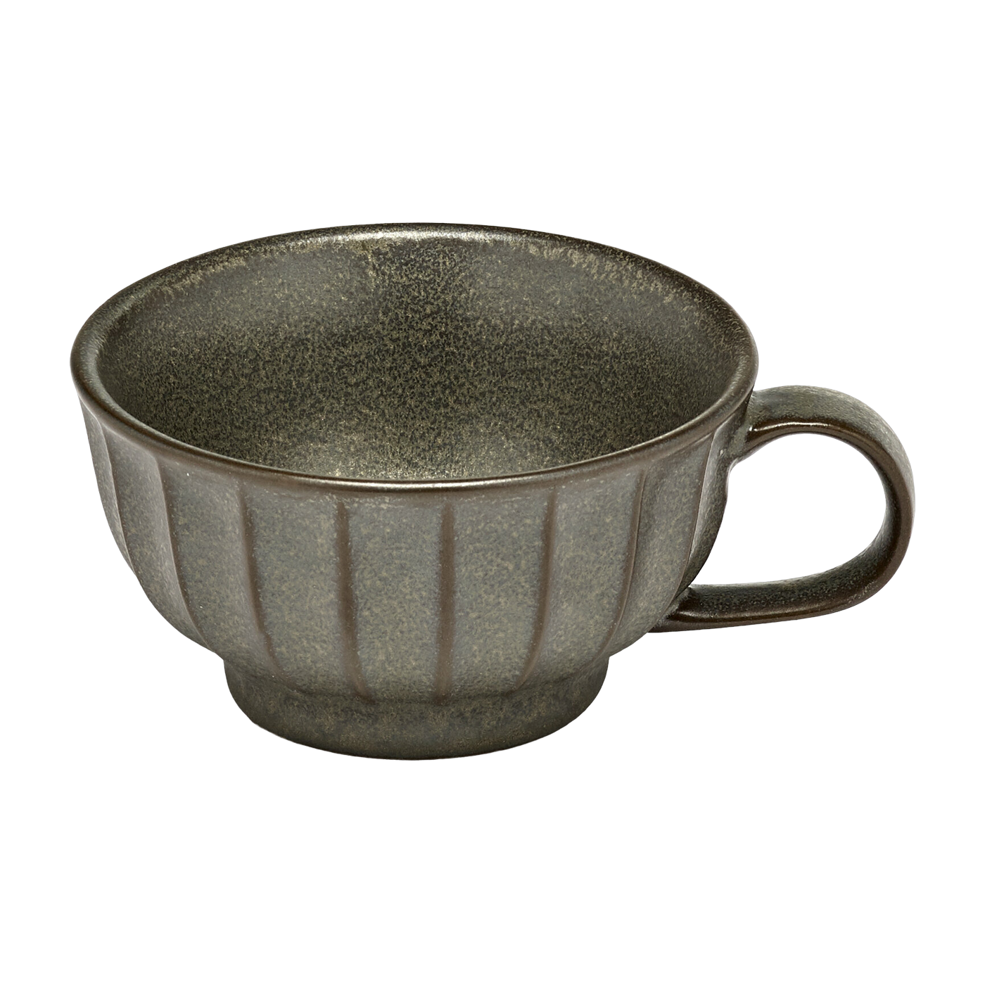 Green stoneware coffee cup 15 cl Inku - Serax