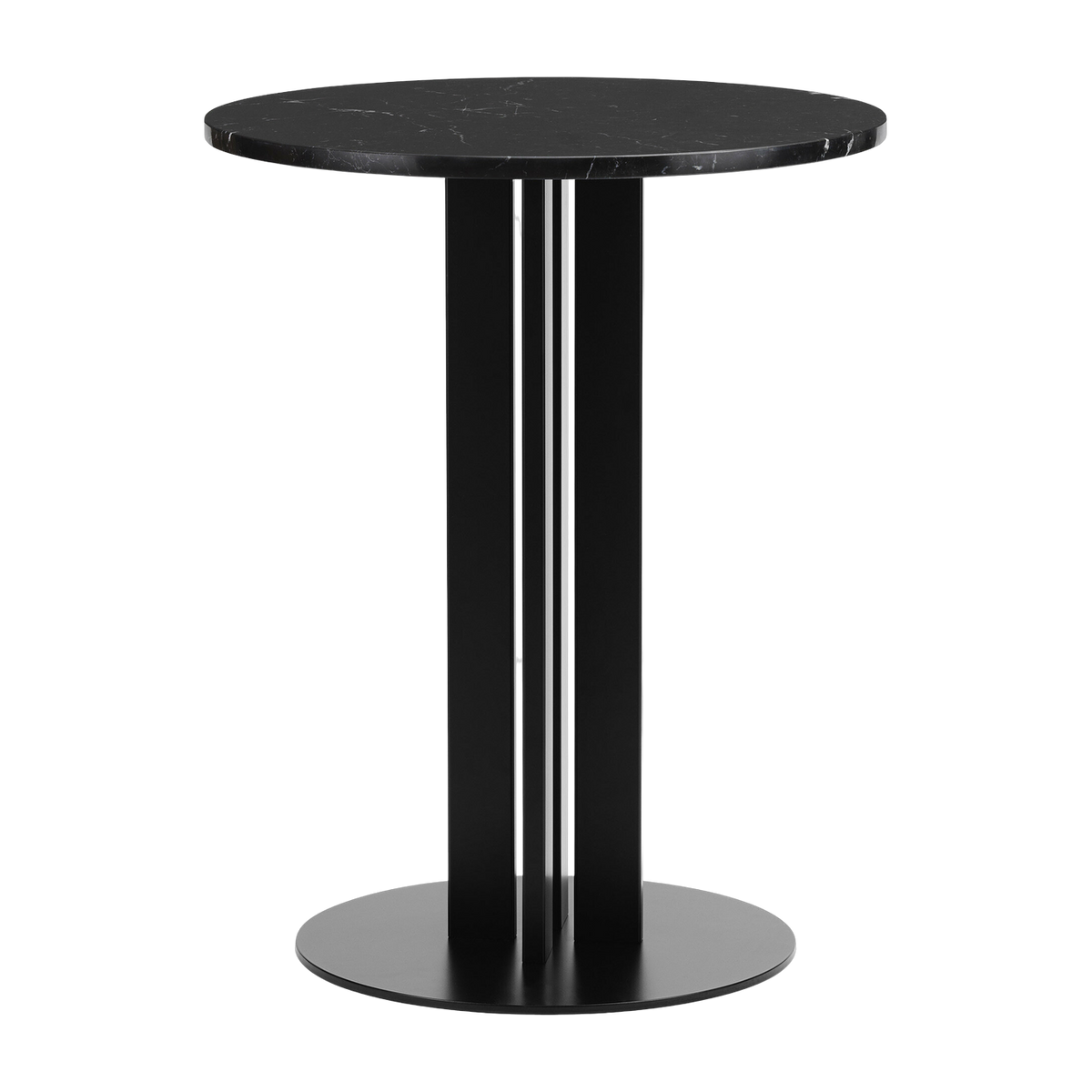 Table haute en marbre noir 60 cm Scala Cafe Marble - Normann Copenhagen