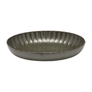 Assiette creuse en grès ovale verte 19 cm Inku - Serax