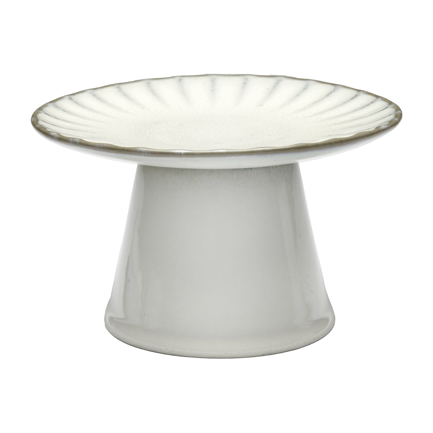 Inku white stoneware cake dish 15 x 9 cm - Serax
