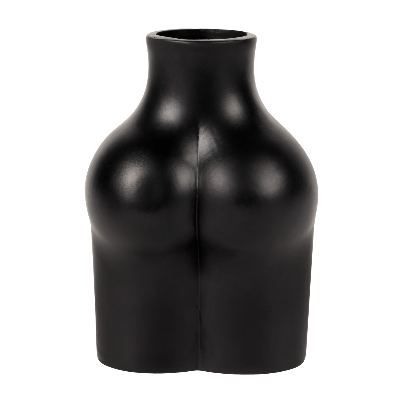 Kerzenhalter aus schwarzem Kunstharz Body -. DOIY