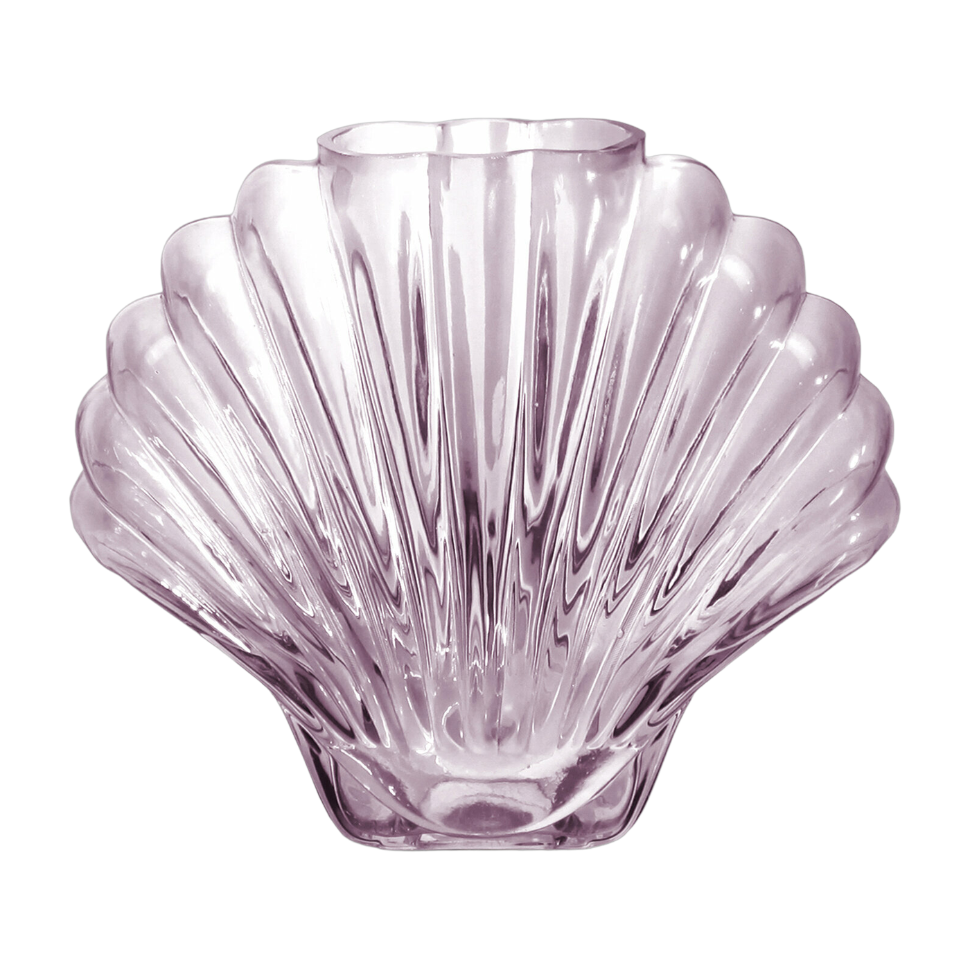 Vase aus rosa Keramik 17 cm Seashell - DOIY