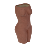 Vase aus brauner Keramik L Body - DOIY