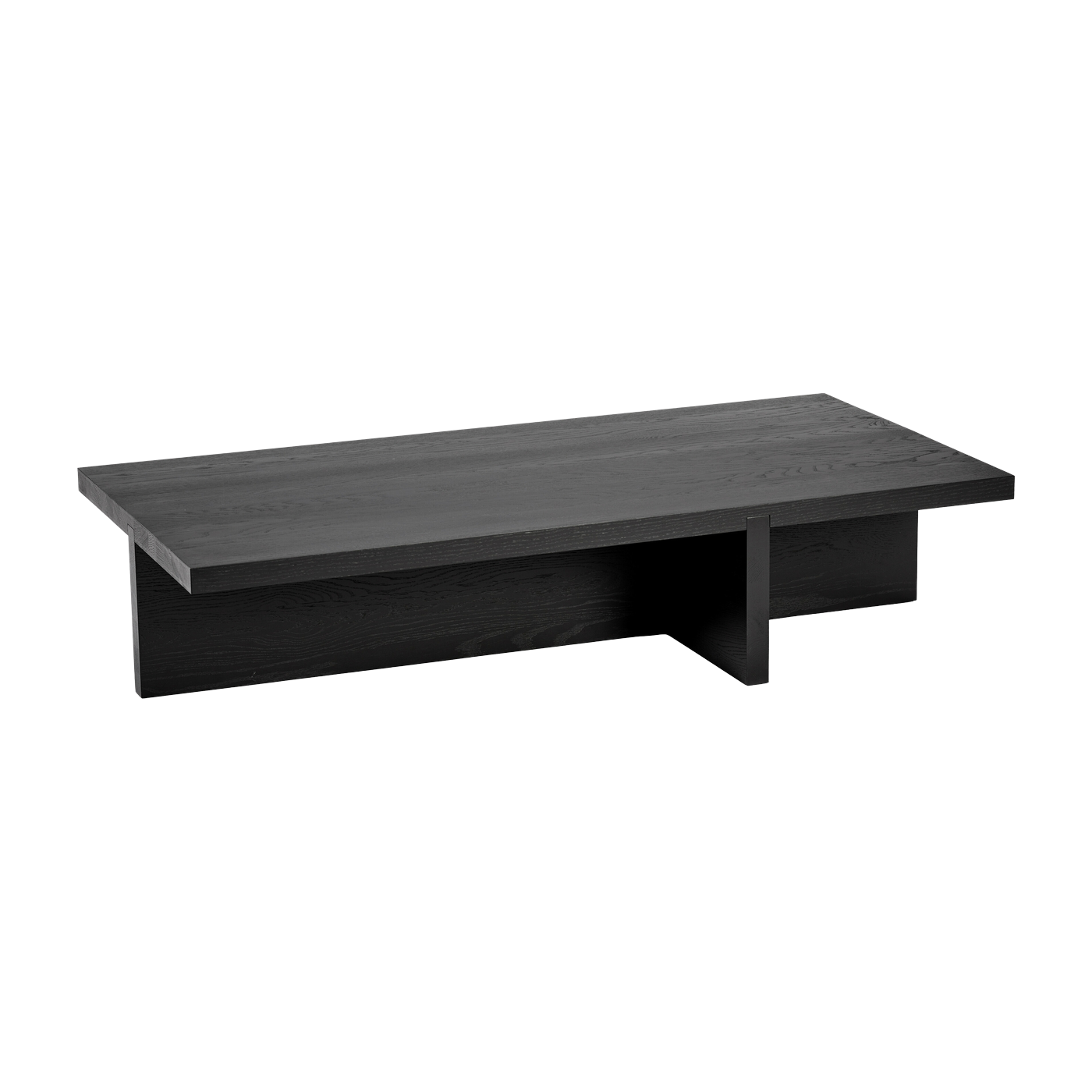 Table basse rectangulaire en chêne noire 140 x 70 cm Rudolph - Serax