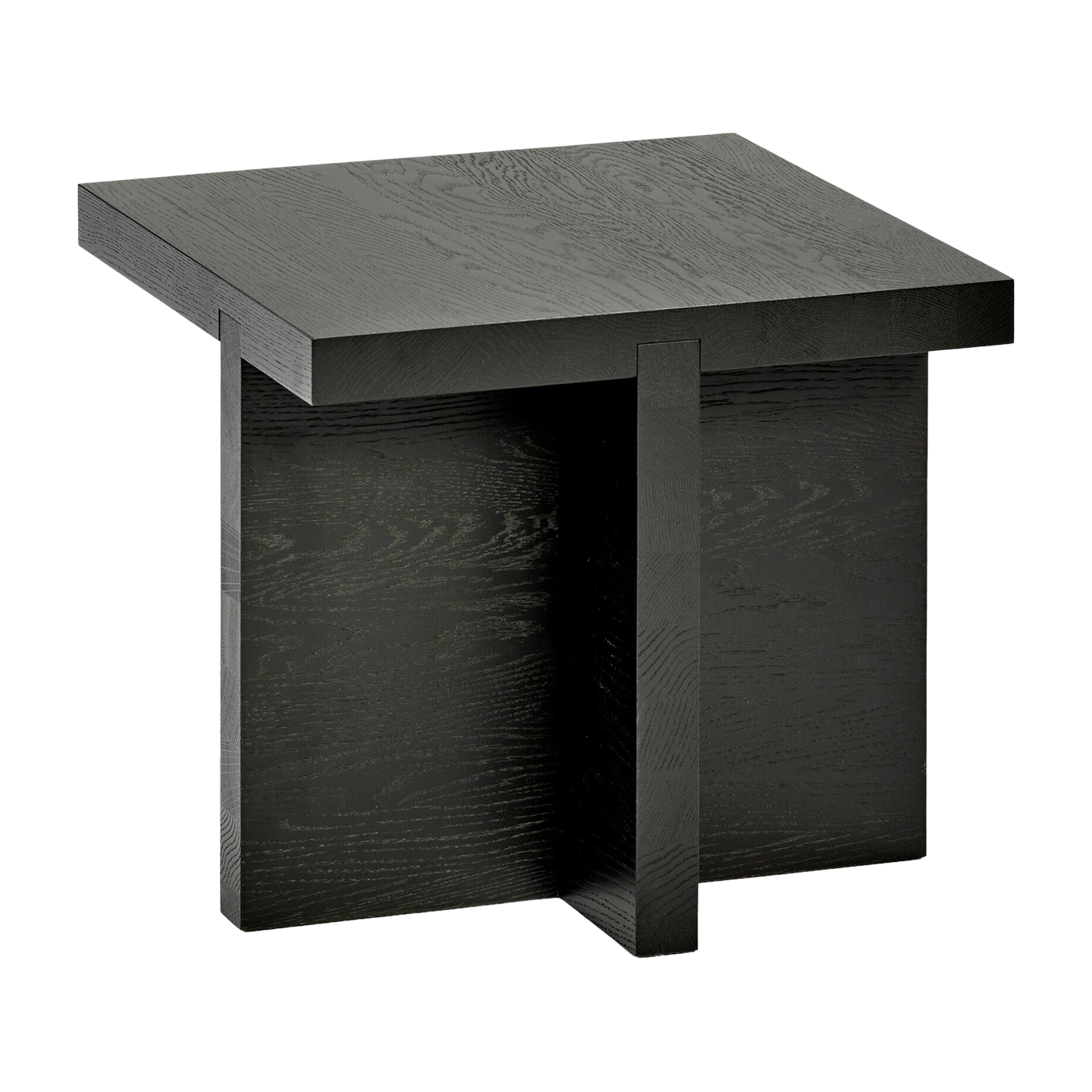 طاولة جانبية مربعة من خشب البلوط الأسود 45 × 45 سم رودولف - Serax