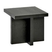 Table d'appoint carrée en chêne noire 45 x 45 cm Rudolph - Serax