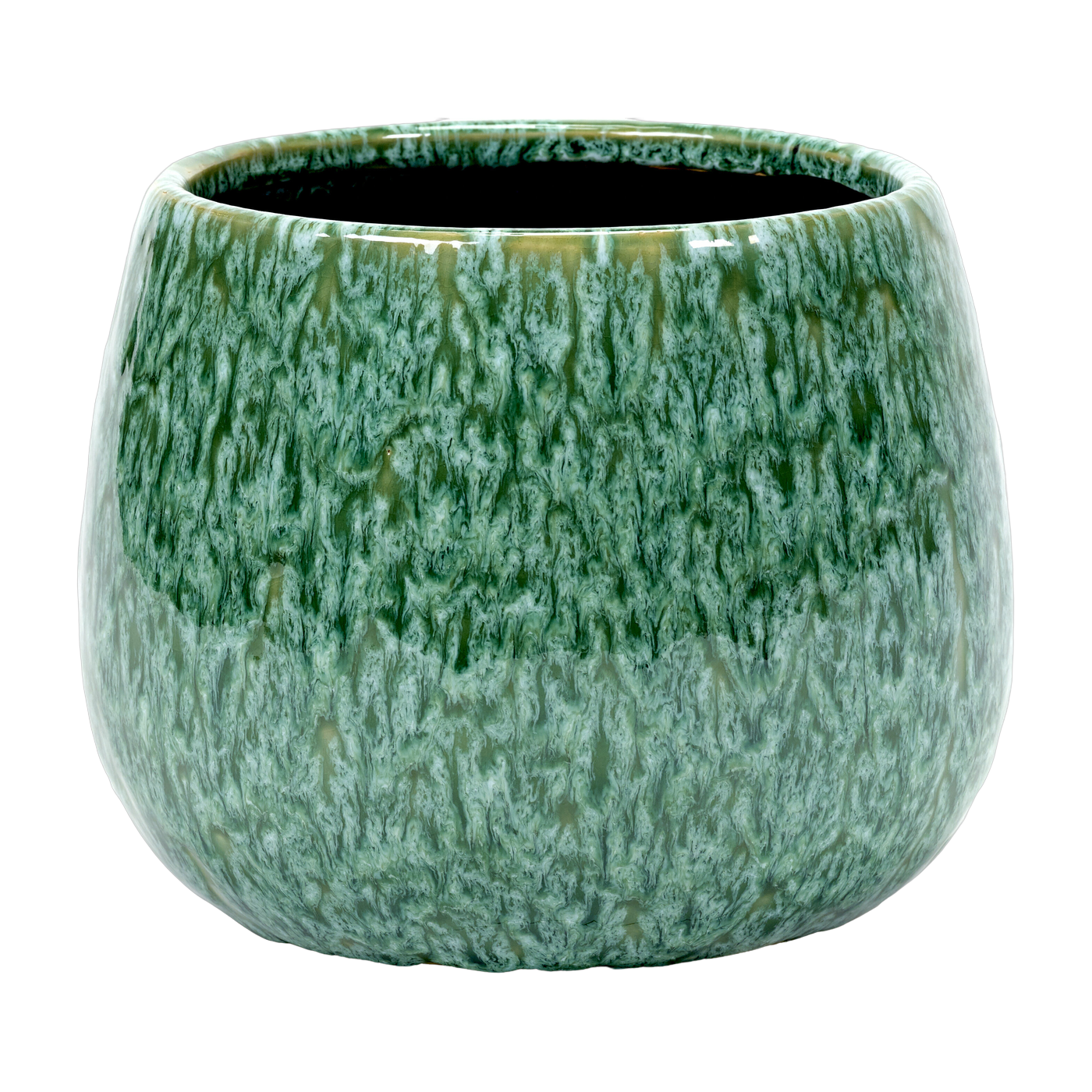 Blumentopf aus Steingut grün 15 cm Seagrass -. Serax