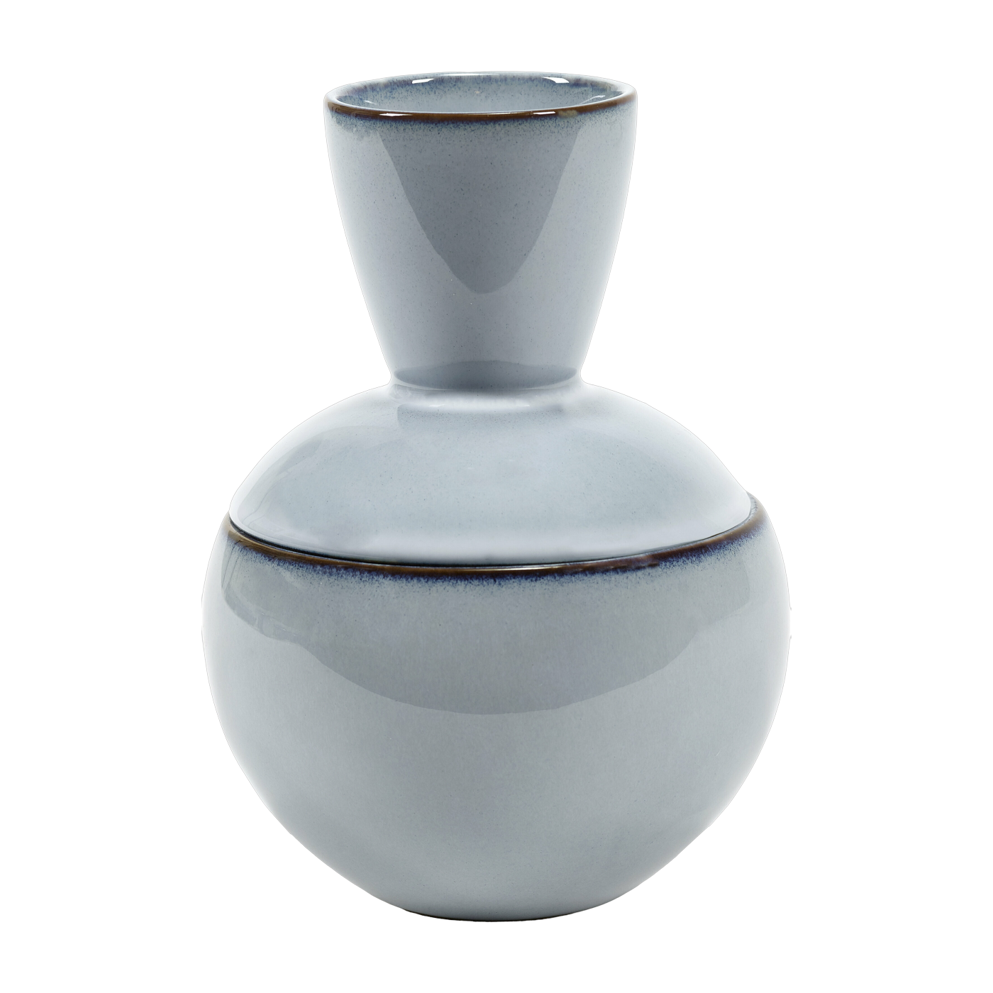 Bol de gres azul cielo para chimenea 12 x 17 cm Pure - Serax