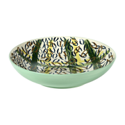 Assiette creuse en grès bleu vert 33 x 8 cm Kimono - Serax