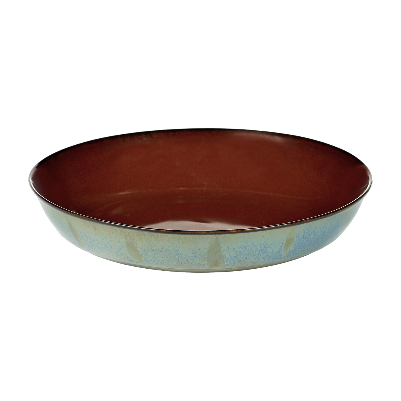 Piatto fondo in gres blu da 18 cm - Serax