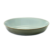 Piatto fondo in gres blu navy e celeste 18 cm - Serax