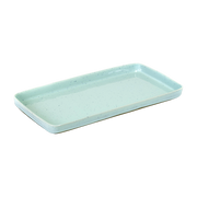 Rectangular stoneware dish in light blue 37 x 20 cm Serax