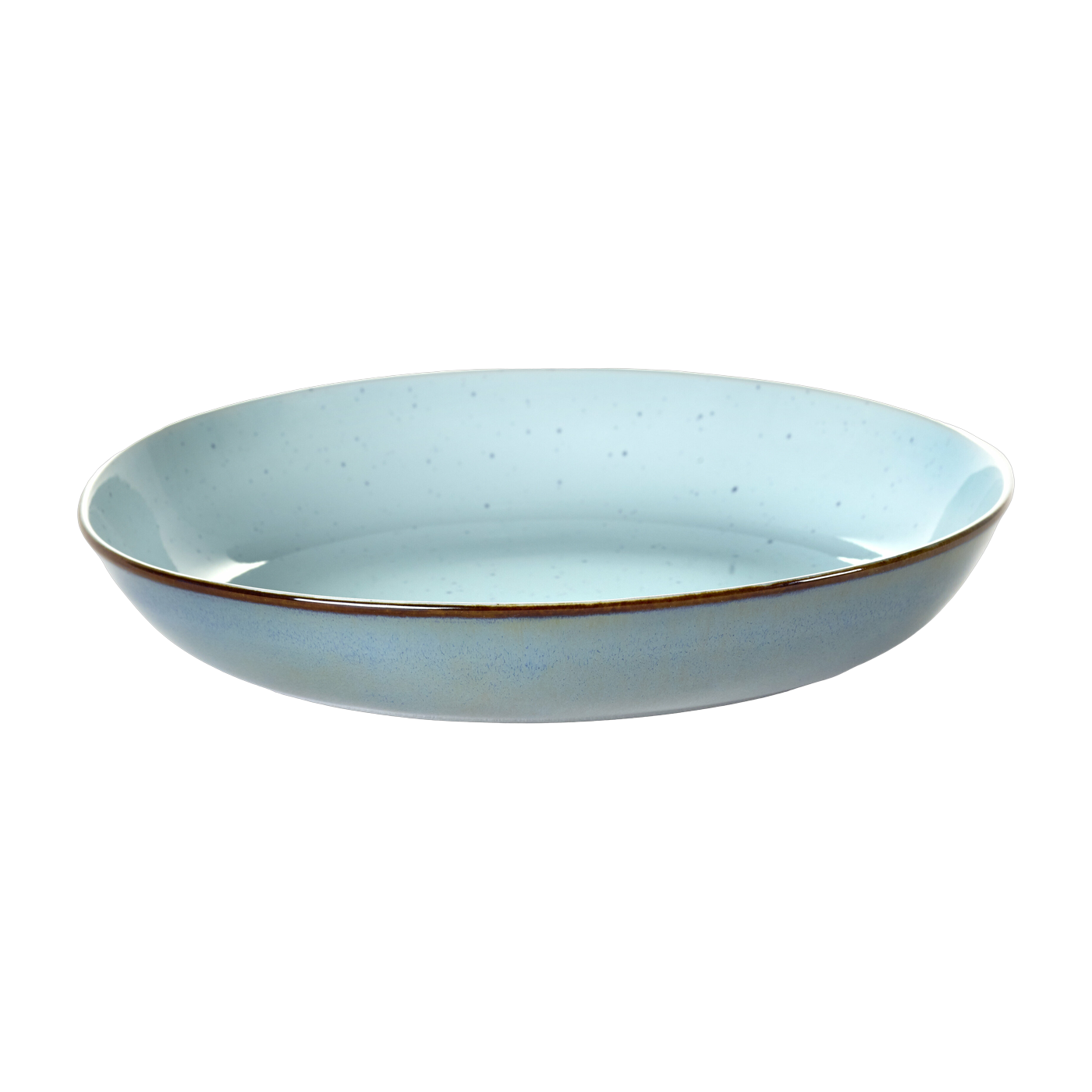 Piatto fondo in gres azzurro 24 cm - Serax