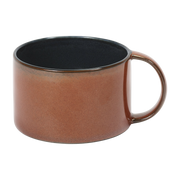 Kaffeetasse aus Steingut, rostfarben und marineblau 8 cm -. Serax