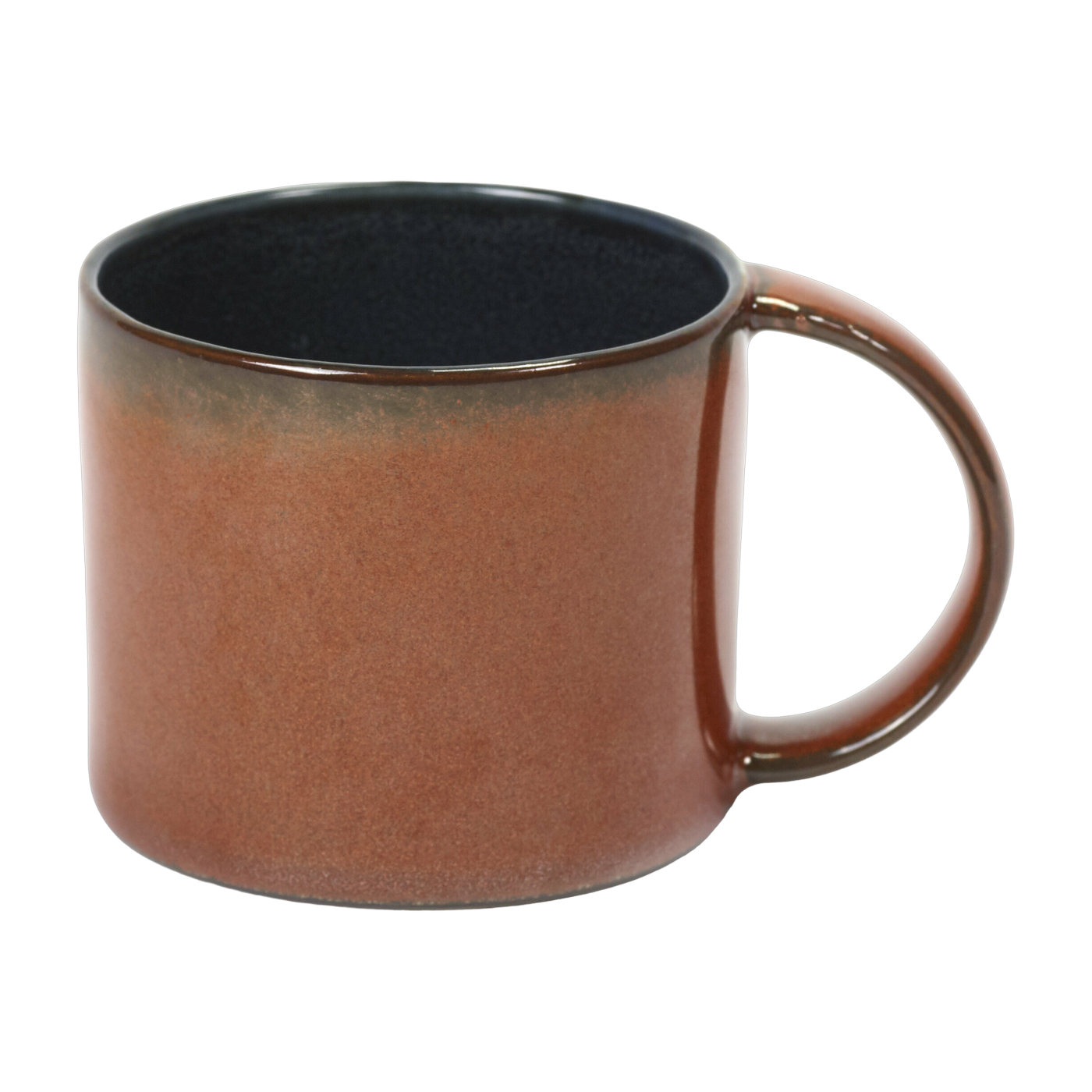 Stoneware cup expresso in rust and navy blue 6 cm - Serax