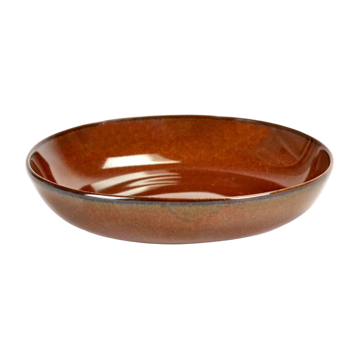 Rust stoneware tapas plate 7 cm - Serax