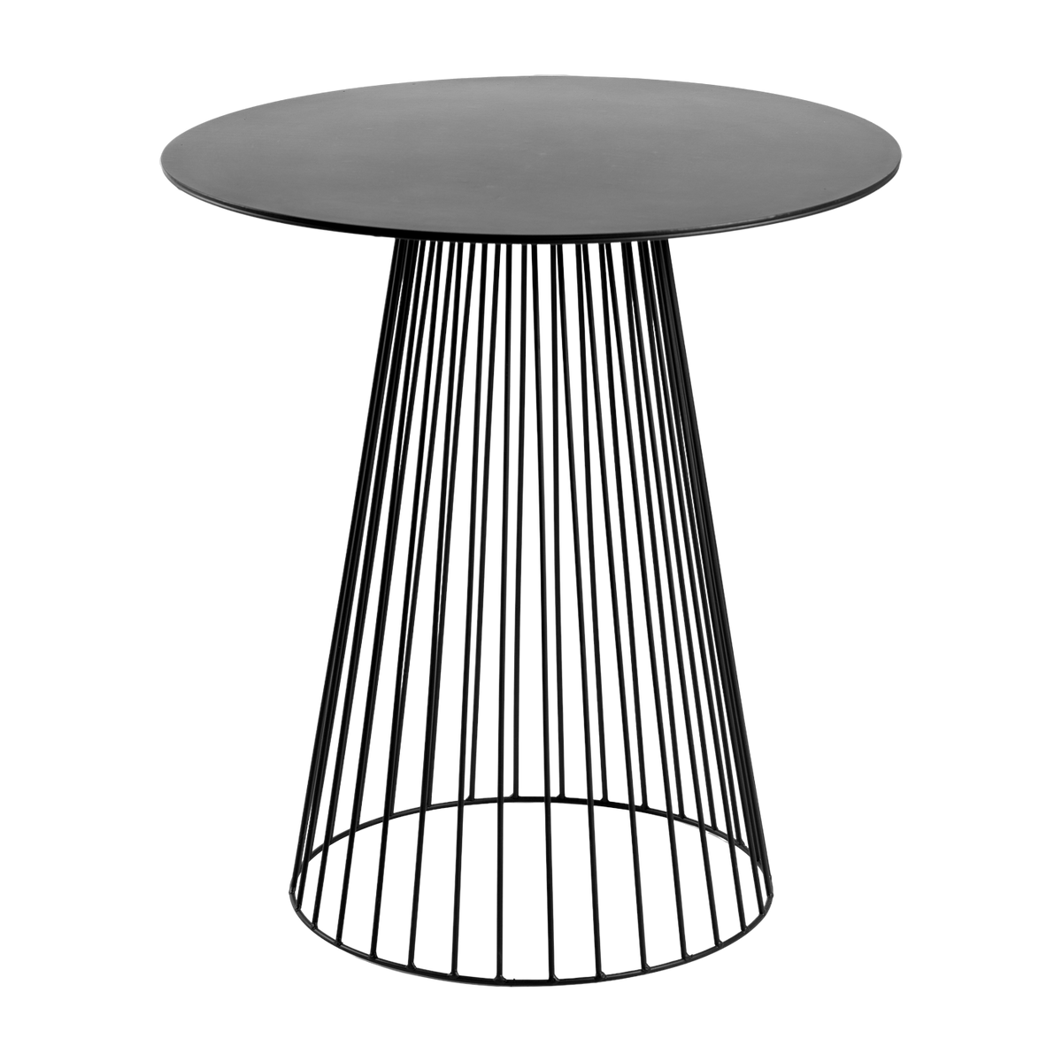 Beistelltisch ronde und schwarz aus Metall 60cm x 65cm Garbo -. Serax