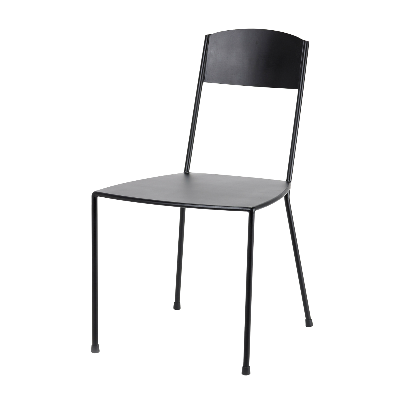 Mattschwarzer Stuhl aus Metall 40 x 40 x 83 cm Adriana -. Serax