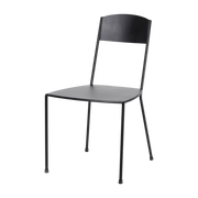 Mattschwarzer Stuhl aus Metall 40 x 40 x 83 cm Adriana -. Serax