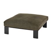 Tabouret en métal avec coussin d'intérieur couleur sépia 91 X 91 X 20 cm Ottoman - Serax