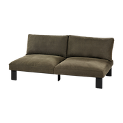 Panca da interno a due posti con cuscini color seppia 182 X 91 X 58 B. Mamme - Serax