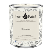 Peinture végétale velouté Bouleau 2,5L - Pure & Paint