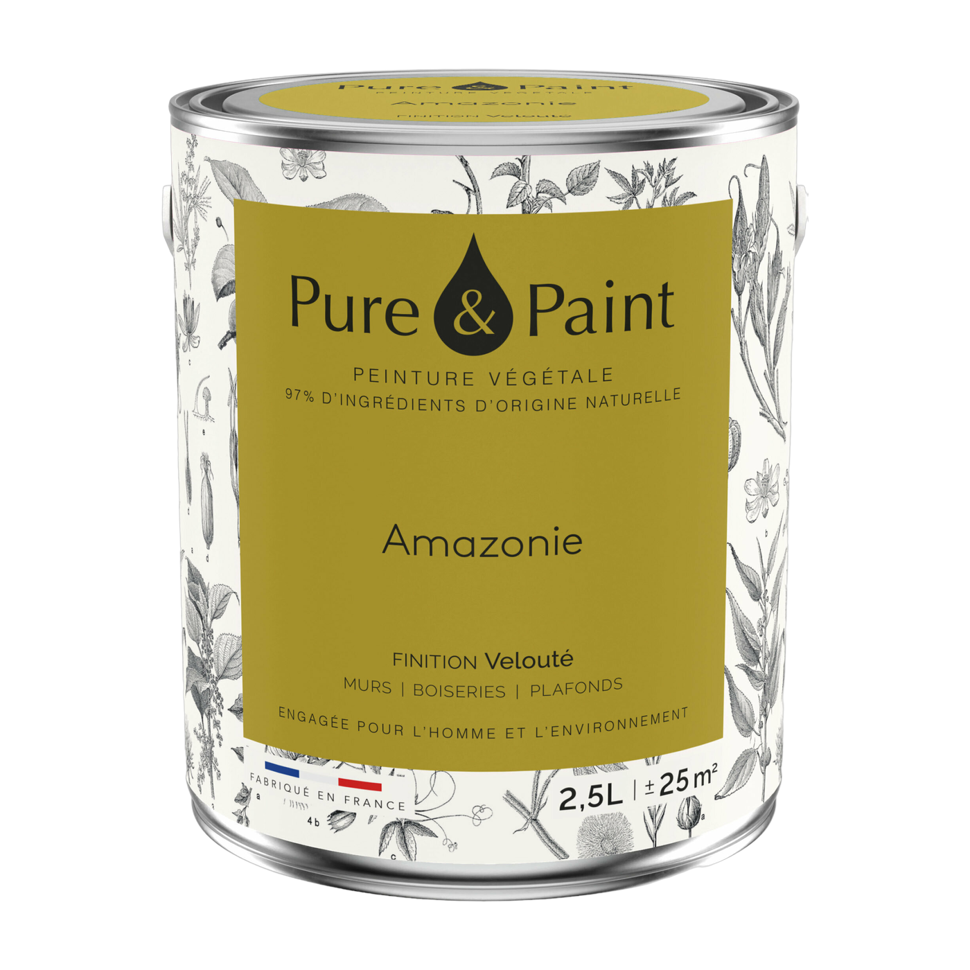 دهان نباتي مخملي أمازون 2.5 لتر - Pure & Paint