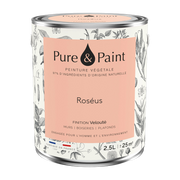 Vernice vegetale vellutata Roséus 2, 5L - Pure & Paint