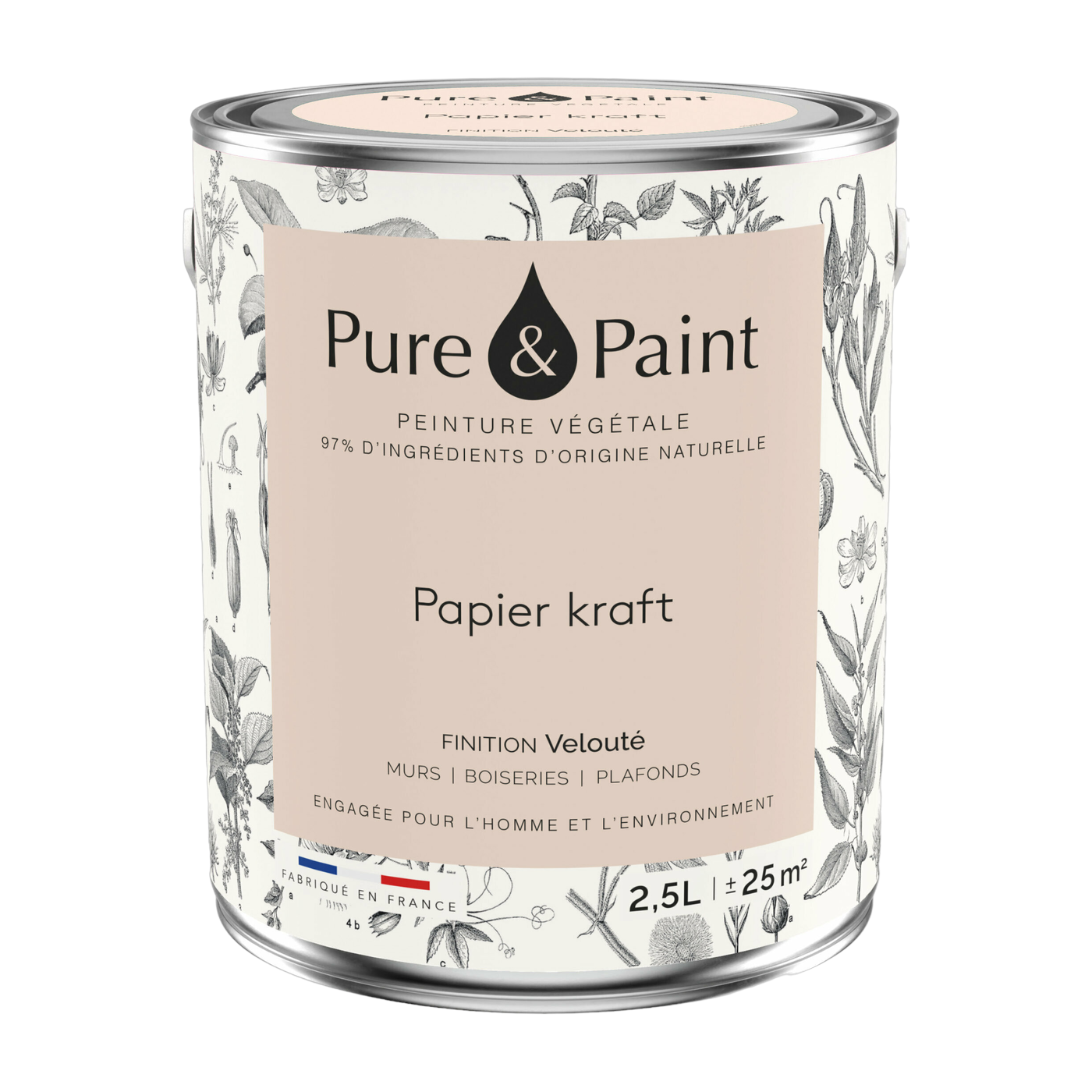 دهان نباتي مخملي كرافت 2,5 لتر - Pure & Paint