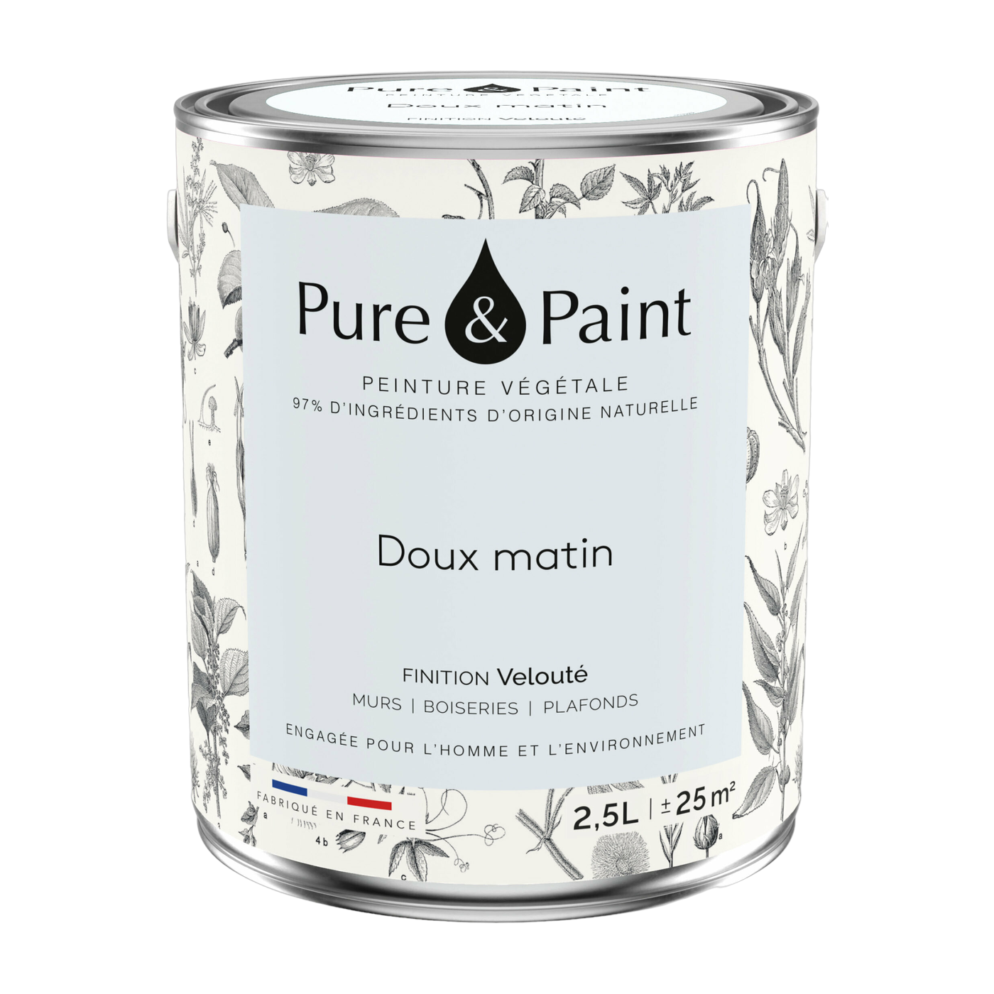 دهان نباتي مخملي دو ماتان 2,5 لتر - Pure & Paint