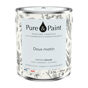 Pintura vegetal de terciopelo suave matin 2. 5L - Pure & Paint