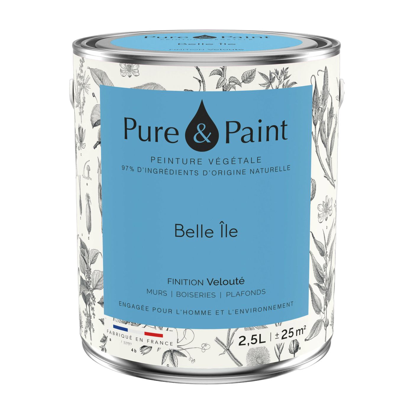 دهان نباتي مخملي بيل إيل 2,5 لتر - Pure & Paint