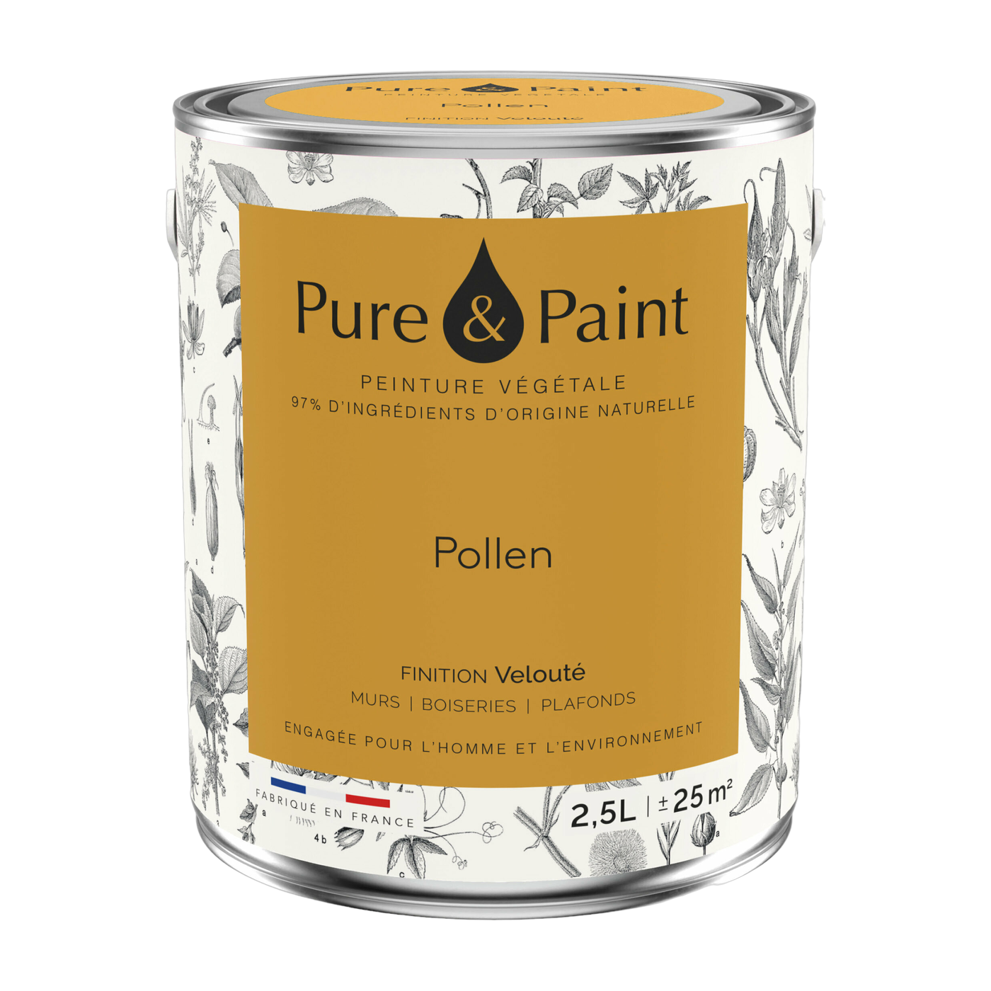 دهان نباتي مخملي بولن 2,5 لتر - Pure & Paint