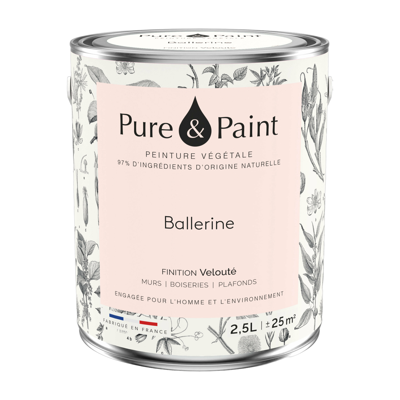 دهان نباتي مخملي Ballerine 2,5L - Pure & Paint