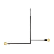 Black metal ceiling lamp 110 x 80 cm KVG nr. 08 - Serax