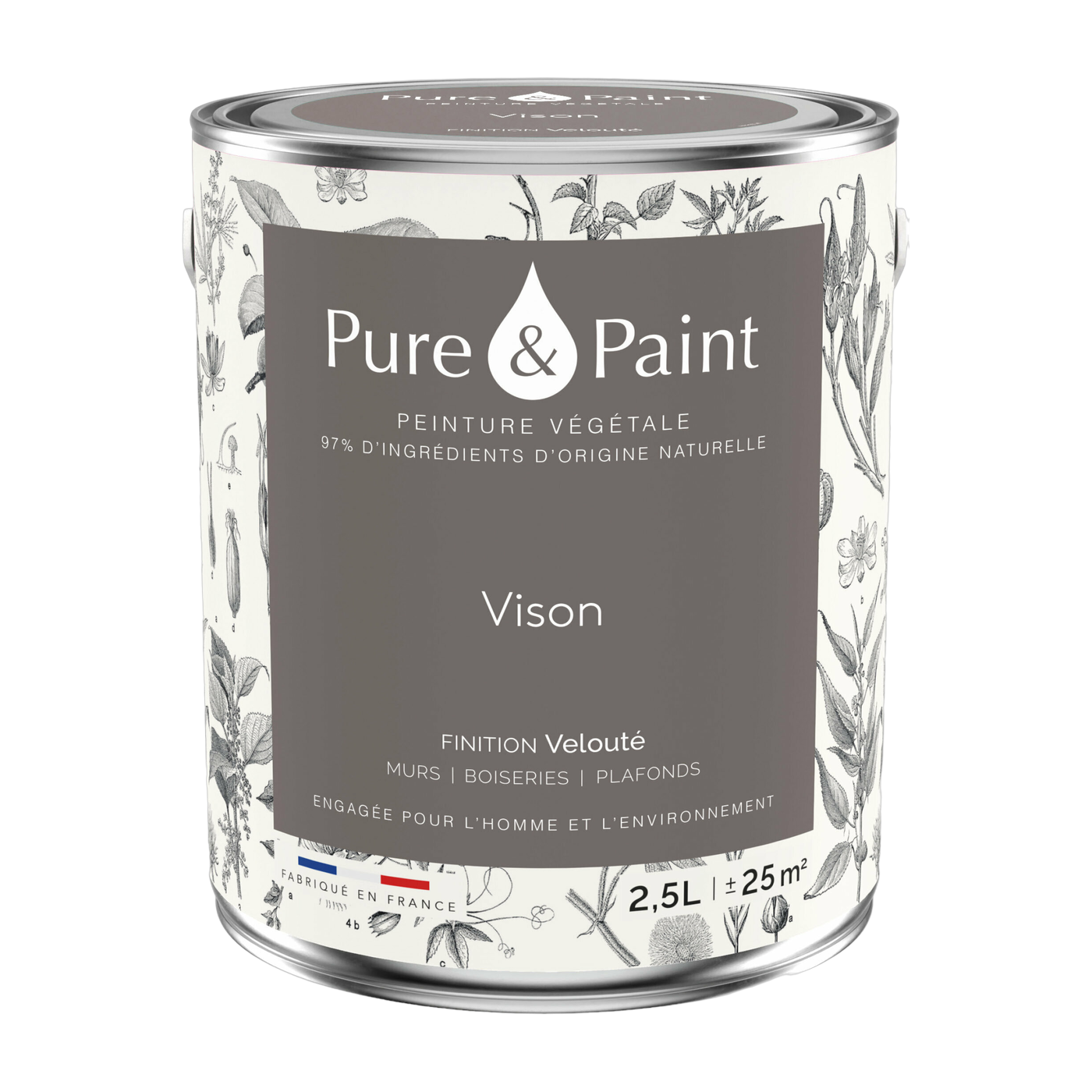 دهان نباتي مخملي Vison 2,5L - Pure & Paint