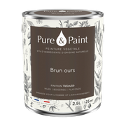 Pflanzenfarbe samtig Braun Bär 2, 5L -. Pure & Paint